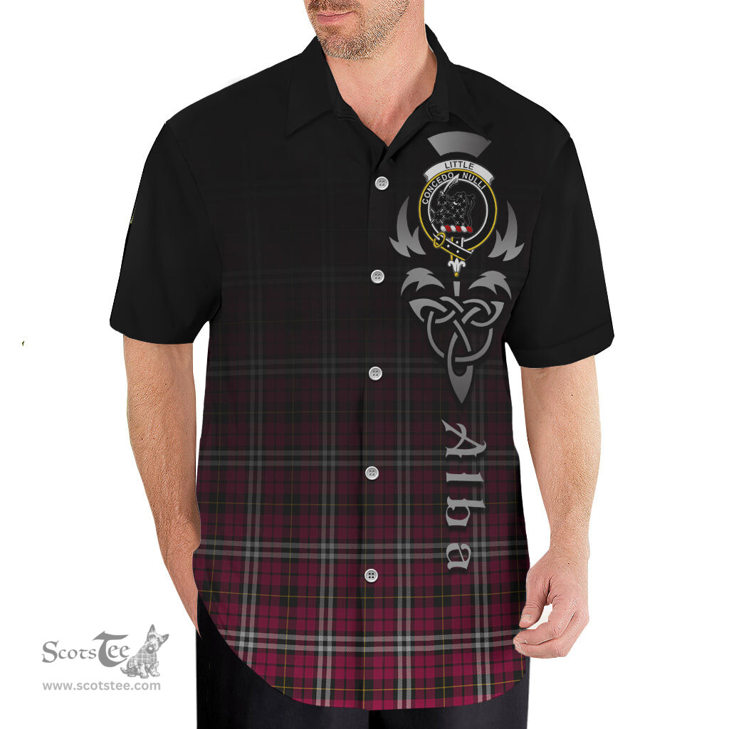 ScotsTee Shop Scottish Little Clan Crest Tartan Alba Gu Brath Celtic Inspired Tartan Short Sleeve Shirt