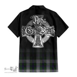 ScotsTee Shop Scottish Murray of Atholl Dress Clan Crest Tartan Alba Gu Brath Celtic Inspired Tartan Short Sleeve Shirt