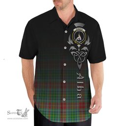ScotsTee Shop Scottish Muirhead Clan Crest Tartan Alba Gu Brath Celtic Inspired Tartan Short Sleeve Shirt