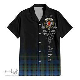 ScotsTee Shop Scottish Smith Ancient Clan Crest Tartan Alba Gu Brath Celtic Inspired Tartan Short Sleeve Shirt