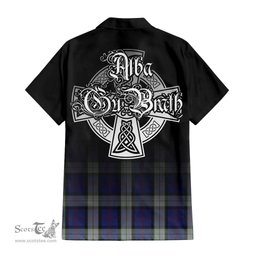 ScotsTee Shop Scottish Sinclair Dress Clan Crest Tartan Alba Gu Brath Celtic Inspired Tartan Short Sleeve Shirt