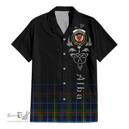 ScotsTee Shop Scottish Smith Modern Clan Crest Tartan Alba Gu Brath Celtic Inspired Tartan Short Sleeve Shirt