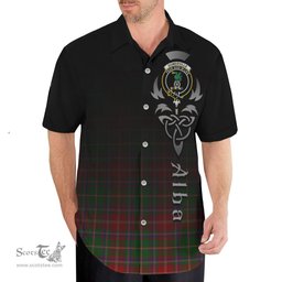ScotsTee Shop Scottish Somerville Clan Crest Tartan Alba Gu Brath Celtic Inspired Tartan Short Sleeve Shirt