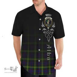 ScotsTee Shop Scottish Watson Modern Clan Crest Tartan Alba Gu Brath Celtic Inspired Tartan Short Sleeve Shirt