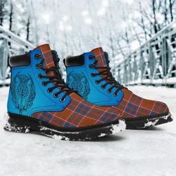 ScotsTee Shop Scottish Cameron Of Lochiel Ancient Clan Tartan Celtic Thistle All Season Boots