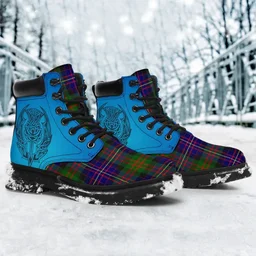 ScotsTee Shop Scottish Cameron Of Erracht Modern Clan Tartan Celtic Thistle All Season Boots