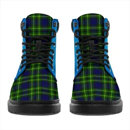ScotsTee Shop Scottish Campbell Of Breadalbane Modern Clan Tartan Celtic Thistle All Season Boots