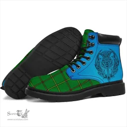 ScotsTee Shop Scottish Don (Tribe-Of-Mar) Clan Tartan Celtic Thistle All Season Boots