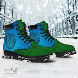 ScotsTee Shop Scottish Don (Tribe-Of-Mar) Clan Tartan Celtic Thistle All Season Boots