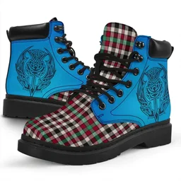 ScotsTee Shop Scottish Borthwick Dress Ancient Clan Tartan Celtic Thistle All Season Boots