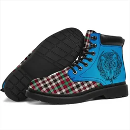 ScotsTee Shop Scottish Borthwick Dress Ancient Clan Tartan Celtic Thistle All Season Boots