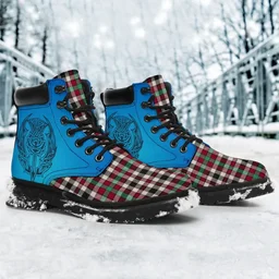 ScotsTee Shop Scottish Borthwick Dress Ancient Clan Tartan Celtic Thistle All Season Boots