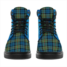 ScotsTee Shop Scottish Colquhoun Ancient Clan Tartan Celtic Thistle All Season Boots
