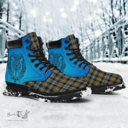 ScotsTee Shop Scottish Campbell Argyll Weathered Clan Tartan Celtic Thistle All Season Boots