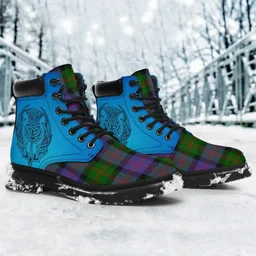 ScotsTee Shop Scottish Blair Modern Clan Tartan Celtic Thistle All Season Boots