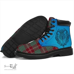 ScotsTee Shop Scottish Crawford Modern Clan Tartan Celtic Thistle All Season Boots