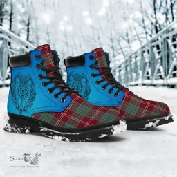 ScotsTee Shop Scottish Crawford Modern Clan Tartan Celtic Thistle All Season Boots