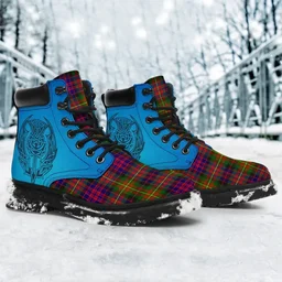 ScotsTee Shop Scottish Carnegie Modern Clan Tartan Celtic Thistle All Season Boots