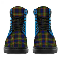 ScotsTee Shop Scottish Clelland Modern Clan Tartan Celtic Thistle All Season Boots