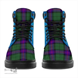 ScotsTee Shop Scottish Armstrong Modern Clan Tartan Celtic Thistle All Season Boots