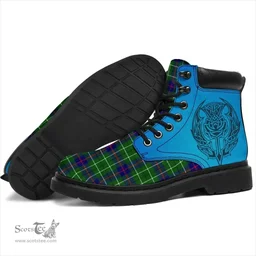 ScotsTee Shop Scottish Duncan Modern Clan Tartan Celtic Thistle All Season Boots