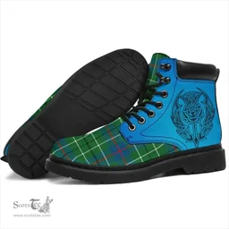 ScotsTee Shop Scottish Duncan Ancient Clan Tartan Celtic Thistle All Season Boots