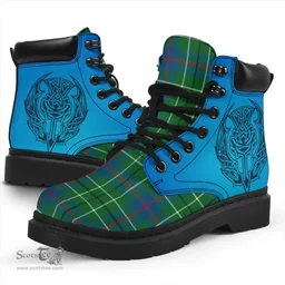 ScotsTee Shop Scottish Duncan Ancient Clan Tartan Celtic Thistle All Season Boots