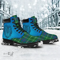 ScotsTee Shop Scottish Duncan Ancient Clan Tartan Celtic Thistle All Season Boots