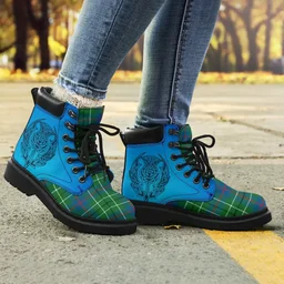 ScotsTee Shop Scottish Duncan Ancient Clan Tartan Celtic Thistle All Season Boots
