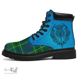 ScotsTee Shop Scottish Duncan Ancient Clan Tartan Celtic Thistle All Season Boots