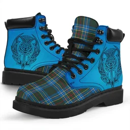 ScotsTee Shop Scottish Cockburn Modern Clan Tartan Celtic Thistle All Season Boots