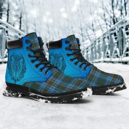 ScotsTee Shop Scottish Cockburn Modern Clan Tartan Celtic Thistle All Season Boots