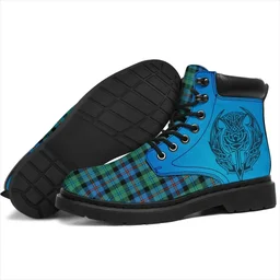 ScotsTee Shop Scottish Campbell Of Cawdor Ancient Clan Tartan Celtic Thistle All Season Boots