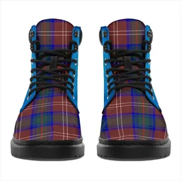 ScotsTee Shop Scottish Chisholm Hunting Modern Clan Tartan Celtic Thistle All Season Boots