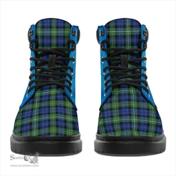 ScotsTee Shop Scottish Campbell Argyll Ancient Clan Tartan Celtic Thistle All Season Boots