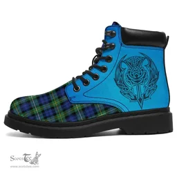 ScotsTee Shop Scottish Campbell Argyll Ancient Clan Tartan Celtic Thistle All Season Boots