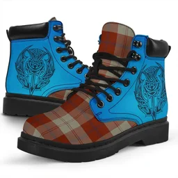 ScotsTee Shop Scottish Davidson Dress Dancers Clan Tartan Celtic Thistle All Season Boots
