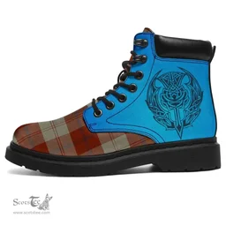 ScotsTee Shop Scottish Davidson Dress Dancers Clan Tartan Celtic Thistle All Season Boots