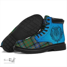 ScotsTee Shop Scottish Cochrane Ancient Clan Tartan Celtic Thistle All Season Boots