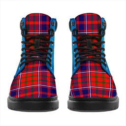 ScotsTee Shop Scottish Cameron Of Lochiel Modern Clan Tartan Celtic Thistle All Season Boots