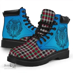 ScotsTee Shop Scottish Borthwick Ancient Clan Tartan Celtic Thistle All Season Boots