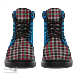 ScotsTee Shop Scottish Borthwick Ancient Clan Tartan Celtic Thistle All Season Boots