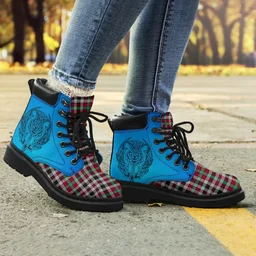 ScotsTee Shop Scottish Borthwick Ancient Clan Tartan Celtic Thistle All Season Boots