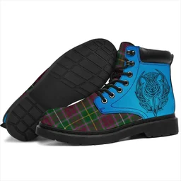 ScotsTee Shop Scottish Crosbie Clan Tartan Celtic Thistle All Season Boots