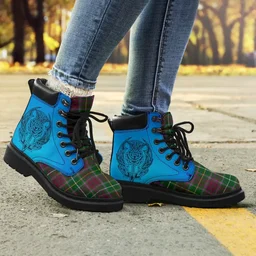ScotsTee Shop Scottish Crosbie Clan Tartan Celtic Thistle All Season Boots