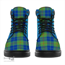 ScotsTee Shop Scottish Barclay Hunting Ancient Clan Tartan Celtic Thistle All Season Boots