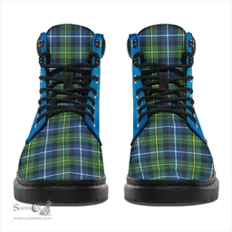 ScotsTee Shop Scottish Macneill Of Barra Ancient Clan Tartan Celtic Thistle All Season Boots
