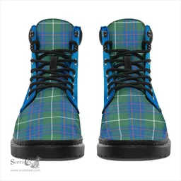 ScotsTee Shop Scottish Macintyre Hunting Ancient Clan Tartan Celtic Thistle All Season Boots