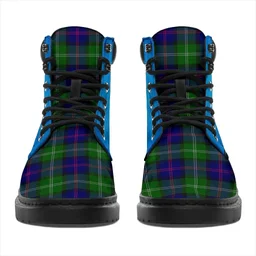 ScotsTee Shop Scottish Macthomas Modern Clan Tartan Celtic Thistle All Season Boots