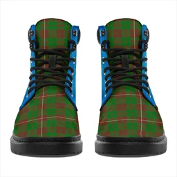 ScotsTee Shop Scottish Mackinnon Hunting Modern Clan Tartan Celtic Thistle All Season Boots